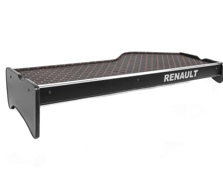 Полиця на панель Renault Magnum із шухлядою (екошкіра з червоною прошивкою)