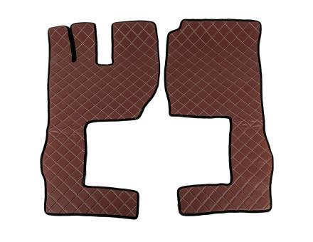 Килимки в салон Volvo FH (2009-2013) екошкіра коричневі (автомат)