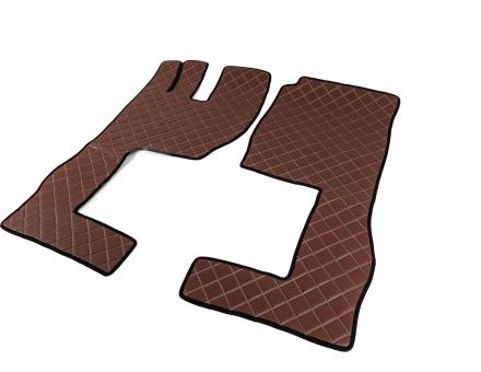 Килимки в салон Volvo FH (2009-2013) екошкіра коричневі (автомат)