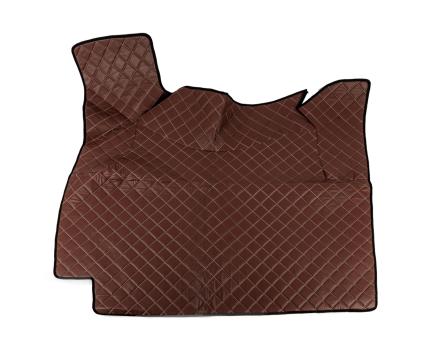 Килимки в салон Volvo FH (2009-2013) екошкіра коричневі (автомат)