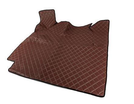 Килимки в салон Volvo FH (2009-2013) екошкіра коричневі (автомат)