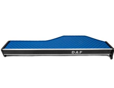 Полиця на панель Daf XF 105 із шухлядою (екошкіра синя з чорною прошивкою)