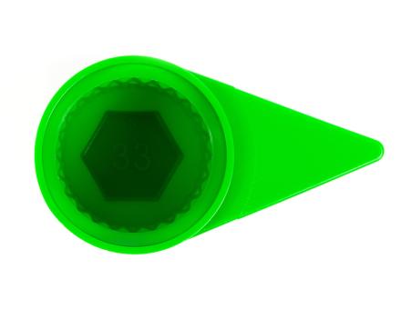 Захисний ковпачок на гайку 33 стрілка зелений