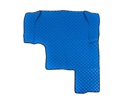 Килимки в салон Man Tga XXL екошкіра сині з чорною прошивкою (автомат)