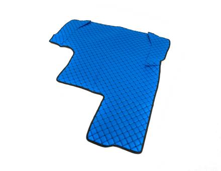 Килимки в салон Man Tga XXL екошкіра сині з чорною прошивкою (автомат)