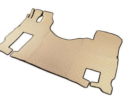 Килимок в салон Mercedes Benz Actros MP2(2003-2008)-MP3(2008-2011) екошкіра бежевий (автомат)