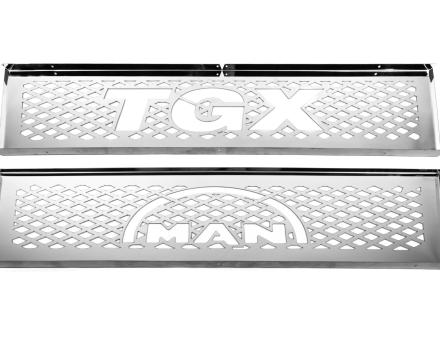Накладки на передню решітку Man Tgx E6 (нержавіюча сталь)