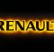 Надпис на решітку Renault нержавійка з оранжевою підсвіткою (79см.*13см.)