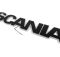 Надпис на решітку Scania чорний з оранжевою підсвіткою (82см.*14см.)