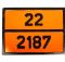 Табличка небезпечний вантаж «22-2187»