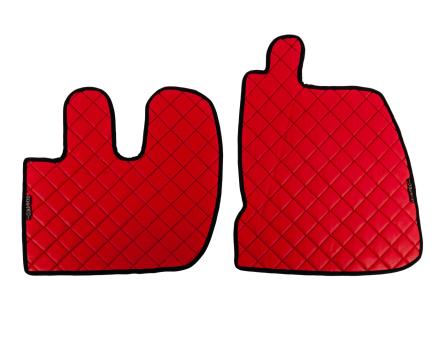 Килимки в салон Renault Premium екошкіра червоні (автомат)