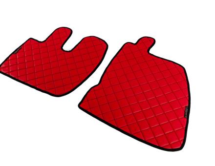 Килимки в салон Renault Premium екошкіра червоні (автомат)