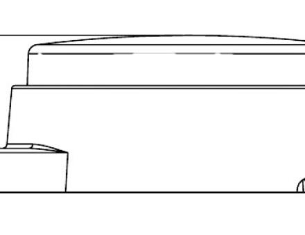 Ліхтар габаритний діодний круглий білий 12-24 вольт HM-1224B