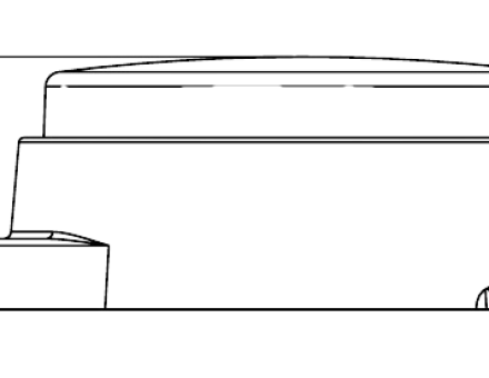 Ліхтар габаритний діодний круглий білий 12-24 вольт HM-1224B