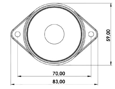 Ліхтар габаритний діодний круглий червоний 12-24 вольт HM-1224K