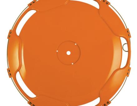 Ковпак пластиковий на колесо R22.5 (оранжевий) передній, діаметр 595 мм