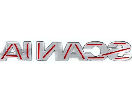 Накладки на букви Scania нержавійка