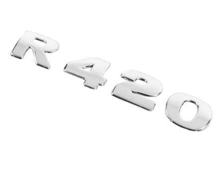Надпис на решітку R420 нержавійка FSC190