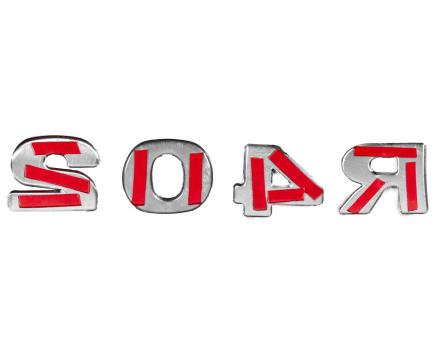 Надпис на решітку R420 нержавійка FSC190