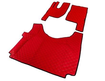 Килимки в салон Renault Gama T екошкіра червоні автомат GP3903