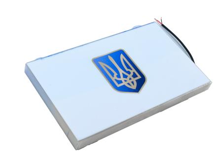 Світлодіодна LED панель Прапор України з Тризубом 12–24В для авто