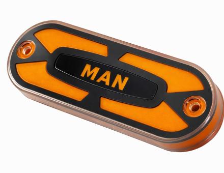 Ліхтар габаритний неоновий жовтий з логотипом Man L0544Y