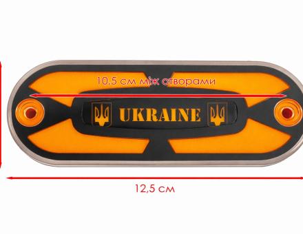 Ліхтар габаритний неоновий жовтий з логотипом Ukraine L0542Y