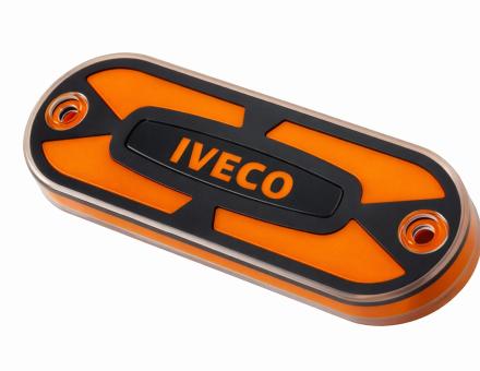 Ліхтар габаритний неоновий жовтий з логотипом Iveco L0548Y