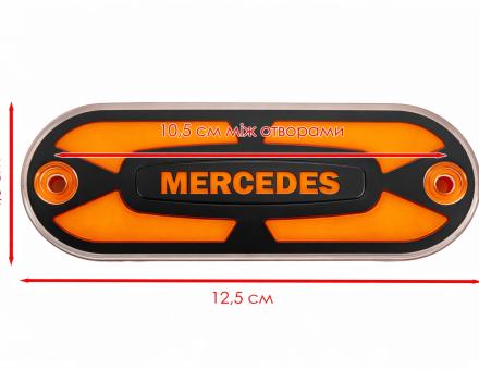 Ліхтар габаритний неоновий жовтий з логотипом Mercedes L0543Y